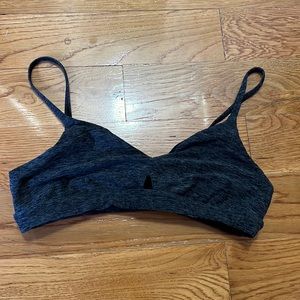 Alo Yoga Alosoft Bra in Heather Gray Size S